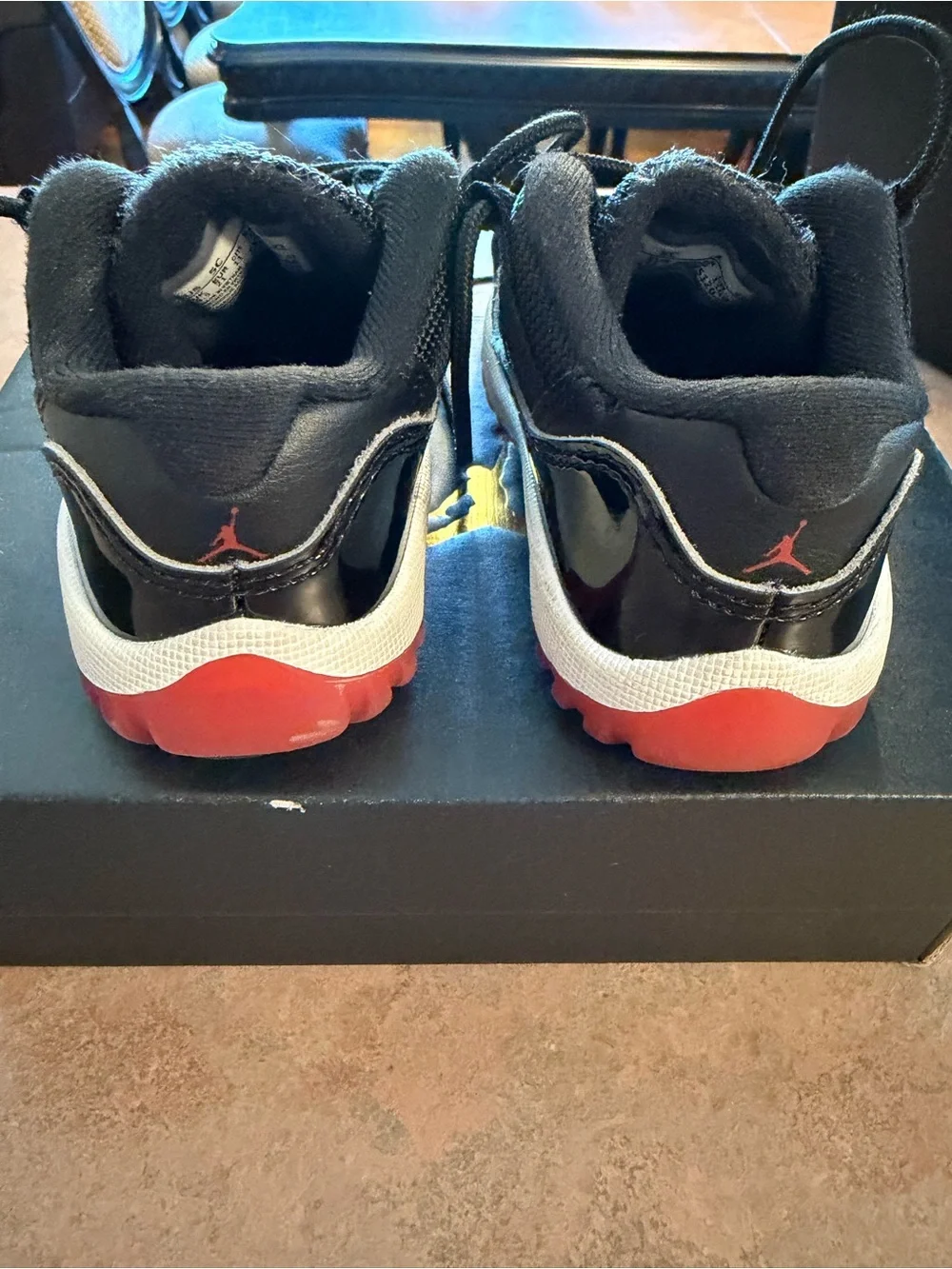 Jordan Toddler Black, White & Red Retro Low-Top Sneakers